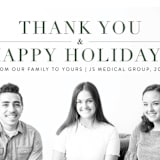 "Thank You" - Holiday Cards in Pine by Kasia Labocki - Close-Up
