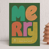 "Chunky" - Holiday Cards in Retro by Jen Owens - Front