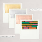 "Chunky" - Holiday Cards in Retro by Jen Owens - Envelope Liners