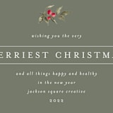 "Holiday Classic" - Holiday Cards in Moss by Chris Griffith - Detail