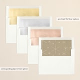 "Stars" - Holiday Cards in Golden by Lori Wemple - Envelope Liners