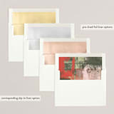 "Abstract Joy" - Holiday Cards in Evergreen by Anna Elder - Envelope Liners