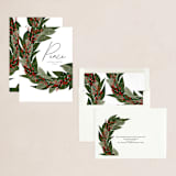 "Abundant" - Holiday Cards in Berry by Iveta Angelova - Assembled