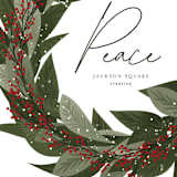 "Abundant" - Holiday Cards in Berry by Iveta Angelova - Detail