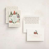 "Vintage Town" - Holiday Cards in Cookie Dough by Hannah Williams - Assembled