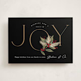 "sprig of joy" - Holiday Cards in Coal by Jackie Crawford - Front
