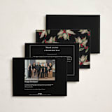 "sprig of joy" - Holiday Cards in Coal by Jackie Crawford - Back of Card Options