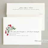 "Joy Florals" - Holiday Cards in Eclipse by Makewells - FREE Recipient Addressing
