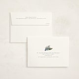 "Festive Side Ribbon Wreath" - Holiday Cards in Juniper by Jackie Crawford - FREE Recipient Addressing