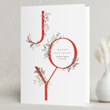 "Pine & Berry Joy" - Holiday Cards in Jolly Red by Itsy Belle Studio - Folded Card