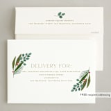 "Winter Foliage Wreath" - Holiday Cards in Coal by Brandy Folse - FREE Recipient Addressing
