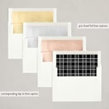 "Winter Foliage Wreath" - Holiday Cards in Coal by Brandy Folse - Envelope Liner Options