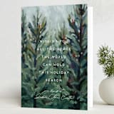"Peaceful Forest" - Holiday Cards in Forest by Holly Whitcomb - Folded Card