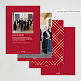"Timeless Wreath" - Holiday Cards in Crimson by Beth Schneider - Back of Card