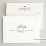 "Timeless Wreath" - Holiday Cards in Crimson by Beth Schneider - FREE Recipient Addressing