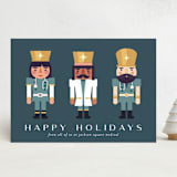 "Dr. Nutcracker" - Holiday Cards in Midnight Teal by Tennie and Co. - Front