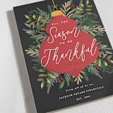 "Bold Ornament" - Holiday Cards in Poinsettia by Oma N. Ramkhelawan - Detail