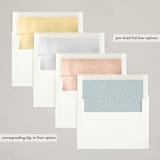 "Seasonal Etching" - Holiday Cards in Spruce by Paula Pecevich - Envelope Liners