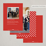 "Little Wreath" - Holiday Cards in Snowfall by Melanie Kosuge - Back of Card Options