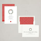 "Little Wreath" - Holiday Cards in Snowfall by Melanie Kosuge - Assembled