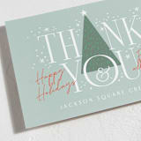 "Thank You Tree" - Holiday Cards in Spruce by Alethea and Ruth - Close-Up