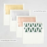 "Thank You Tree" - Holiday Cards in Spruce by Alethea and Ruth - Envelope Liners