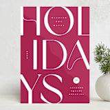 "Festive Holiday" - Holiday Cards in Gumdrop by Louise Kay - Front