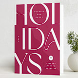 "Festive Holiday" - Holiday Cards in Gumdrop by Louise Kay - Folded Card