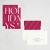 "Festive Holiday" - Holiday Cards in Gumdrop by Louise Kay - Assembled