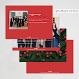 "Berry Peace" - Holiday Cards in Poinsettia by Iveta Angelova - Back of Card