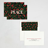 "Berry Peace" - Holiday Cards in Poinsettia by Iveta Angelova - Assembled