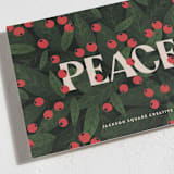 "Berry Peace" - Holiday Cards in Poinsettia by Iveta Angelova - Close-Up