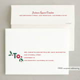 "Holly Jolly Holidays" - Holiday Cards in Cream by Robert and Stella - FREE Recipient Addressing