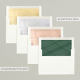 "Plaid Flannel Peace" - Holiday Cards in Holly Red by Keen Peachy - Envelope Liners