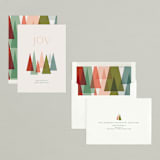 "Bright Trees" - Holiday Cards in Pastels by Shari Margolin - Assembled
