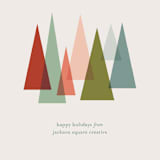 "Bright Trees" - Holiday Cards in Pastels by Shari Margolin - Close-Up