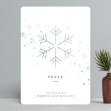 "Gentle Snowfall" - Holiday Cards in Blizzard by Kimberly Morgan - Front