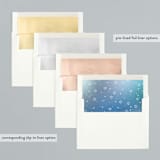 "Gentle Snowfall" - Holiday Cards in Blizzard by Kimberly Morgan - Envelope Liners