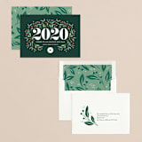 "A Beautiful Year" - Holiday Cards in Evergreen by Jennifer Postorino - Assembled