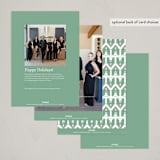"Home for the Holidays" - Holiday Cards in Woodland Estate by Debb W - Back of Card Options
