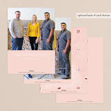 "Warm and fuzzy wishes" - Holiday Cards in Blush by Cindy Reynolds - Back of Card