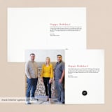 "Warm and fuzzy wishes" - Holiday Cards in Blush by Cindy Reynolds - Interior Options