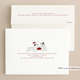 "Warm and fuzzy wishes" - Holiday Cards in Blush by Cindy Reynolds - FREE Recipient Addressing