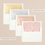 "Warm and fuzzy wishes" - Holiday Cards in Blush by Cindy Reynolds - Envelope Liners