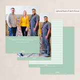 "New Home For The Holidays" - Holiday Cards in Sage by Sarah Cohn - Back of Card Options