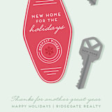 "New Home For The Holidays" - Holiday Cards in Sage by Sarah Cohn - Detail