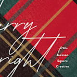 "Festive Plaid" - Holiday Cards in Festive by Rebecca Durflinger - Detail
