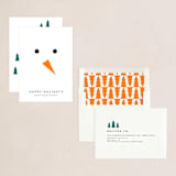 "Snowman" - Holiday Cards in Pumpkin by Yuliya Evseeva - Assembled