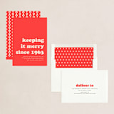 "Keeping it Merry" - Holiday Cards in Tomato by Amy Payne - Assembled