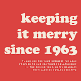 "Keeping it Merry" - Holiday Cards in Tomato by Amy Payne - Close-Up